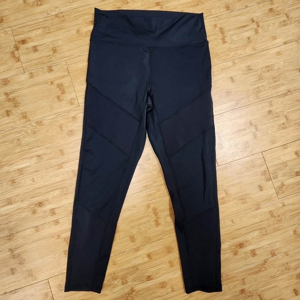 Zyia Black Momentum Brilliant Hi Rise 7/8 Size 12